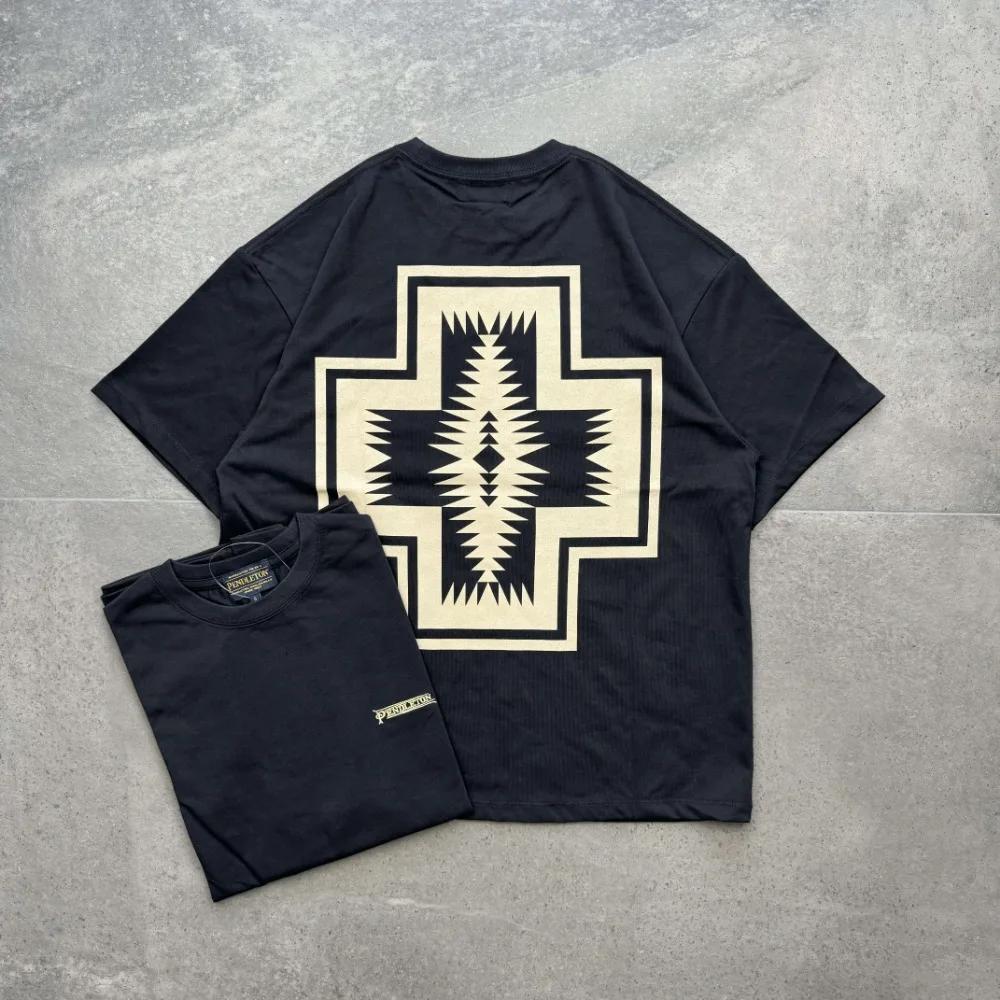 

Летний тренд хлопка 2024 года Футболки с коротким рукавом для мужчин и женщин Графические футболки Футболка оверсайз Мужская одежда 4XL