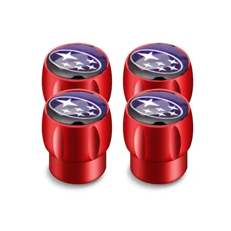 For Subaru FORESTER IMPREZA LEGACY LEVORG OUTBACK STI TRIBECA WRC WRX XV 4PCS Car Wheel Tire Valve Stem Caps PP222