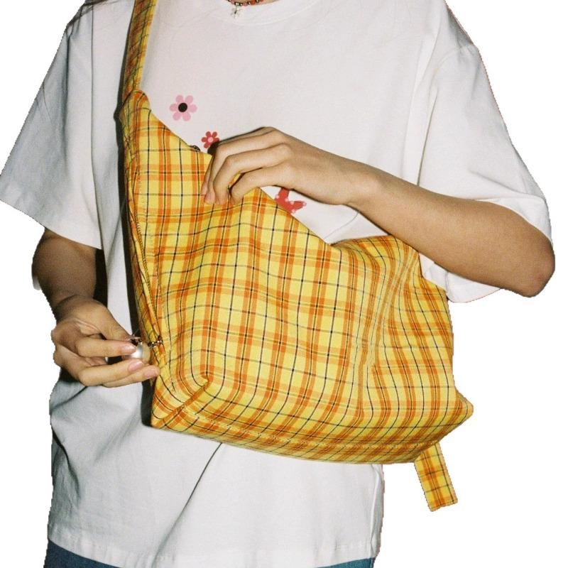 Large-capacity Single-shoulder Hand-carry Casual Student Class Tote Bag, Fabric Bag, Canvas Bag