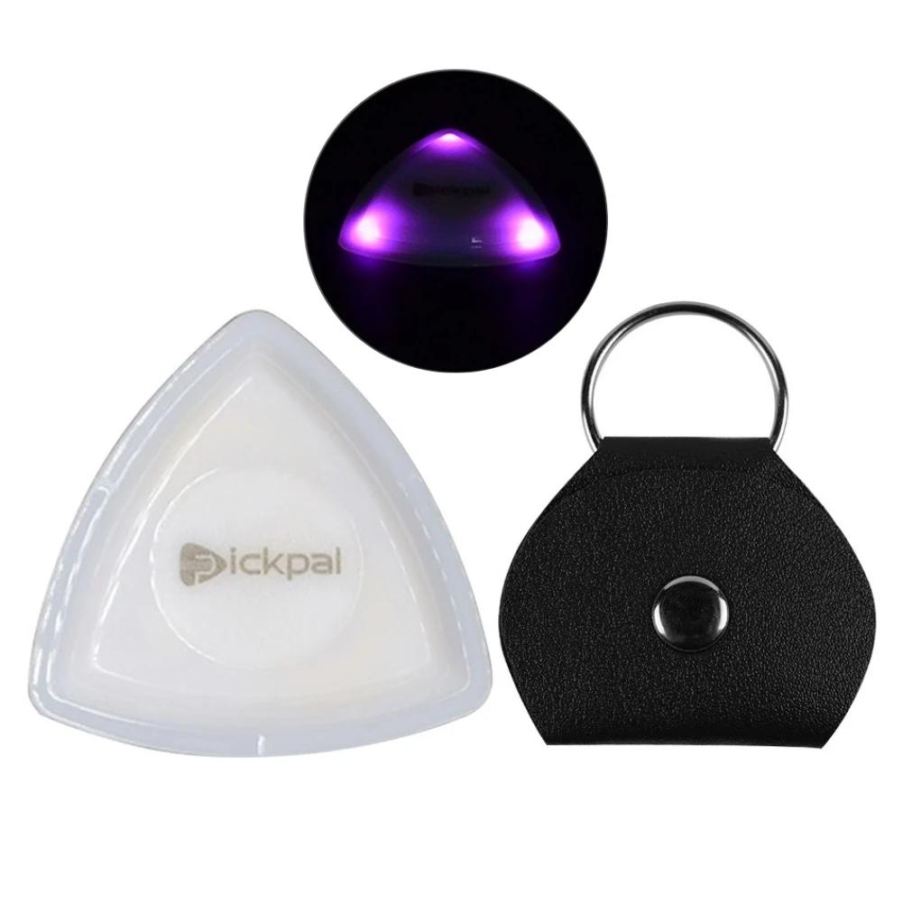 Guitar Touch Luminous Pick with High-Sensitivity LED Light Stringed Instrument Plectrum Non-Slip for Bass Electric Guitarists