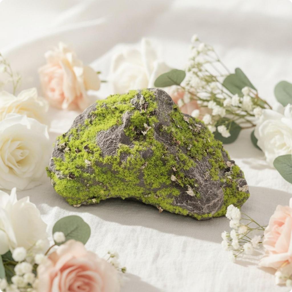 Faux Moss Rock Lifelike Artificial Irregular for Photographers