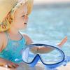 Kids Swimming Goggles Large Frame No Leaking Waterproof Wide View Clear Vision Anti-Fog Anti-UV Quick Adjustable Child Age 3-15