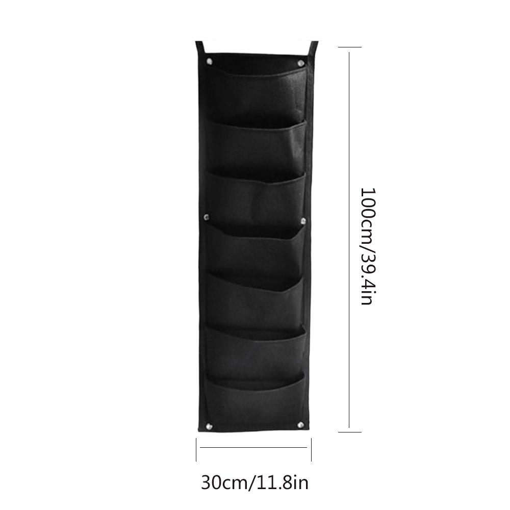 

7-карманный вертикальный мешок для выращивания растений из фетра, настенный уличный садовый горшок для выращивания цветов и овощей