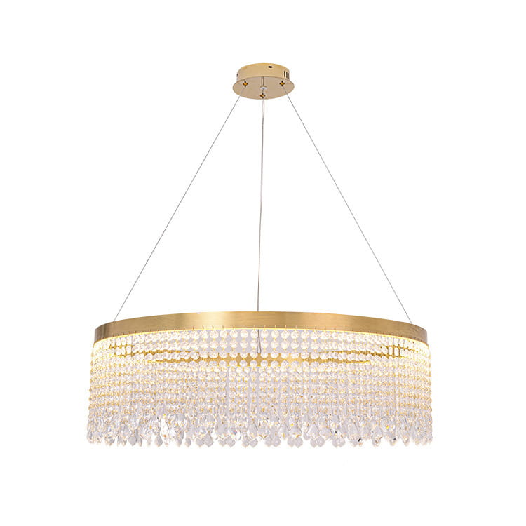 Luvia - LED chandelier gold 60 cm crystal 37W 3000-6000K