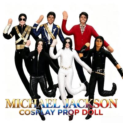 Anime Michael Jackson Cosplay Prop Bambola Peluche Riempita Figure Bambole Decorazione Stanza Astratta Articolazioni Mobili Props Regalo