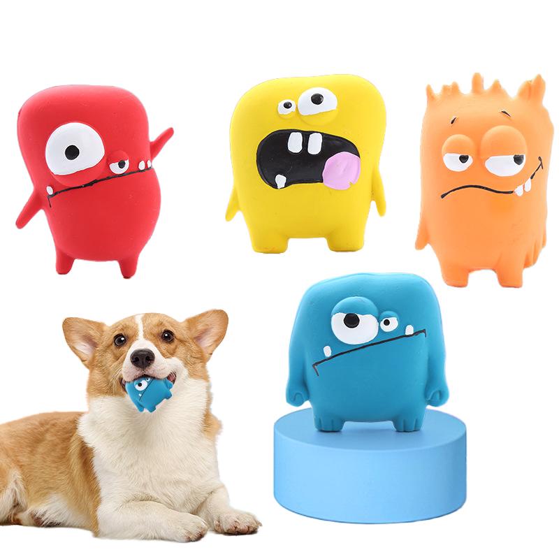 Hot Selling Premium Pet Chew Toys Cute Silica Gel Squeaky Dog Latex Toy Accessory for Your Furry Friend