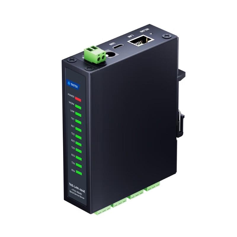 Tashi DIN-Rail Dual RS485 To Ethernet Module
