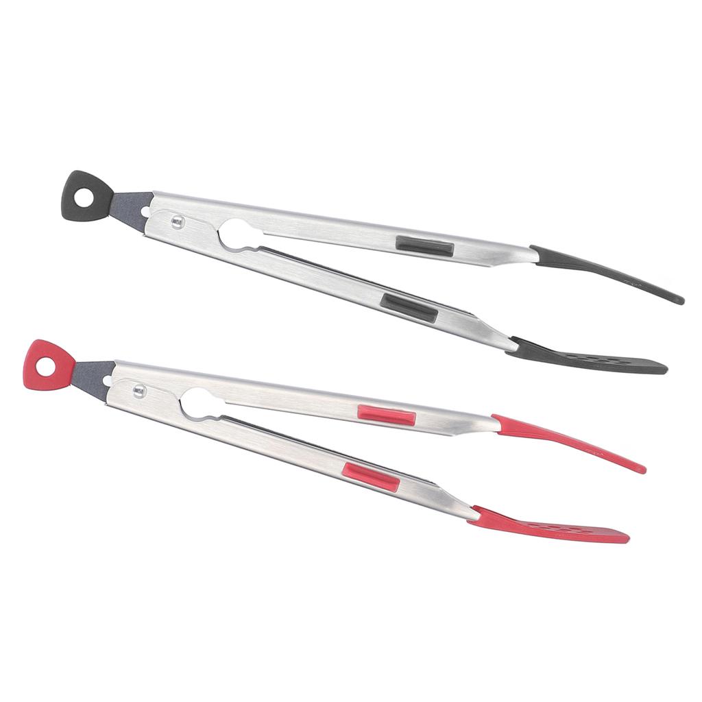 Food Tong Thickened 304 Stainless Steel Anti Slip Corrosion Resistant Barbecue Tongs for Restaurant