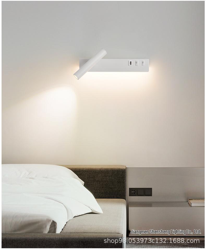 Japanese-Inspired Rotating Wall Lamp with Switch – Ideal for Bedrooms and Children's Rooms