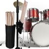 Drumstick Holder for Drum Set Clamp on Drum Stick Storage Bag Oxford Cloth Large Capacity Clip on Drumsticks Container