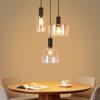 Pendant Lamp - NETTLIFE - 3 Lights - Iron and Glass - E27 Socket - Scandinavian Style