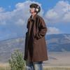 Spring and Autumn Men's New Mid-length Woolen Trench Coat