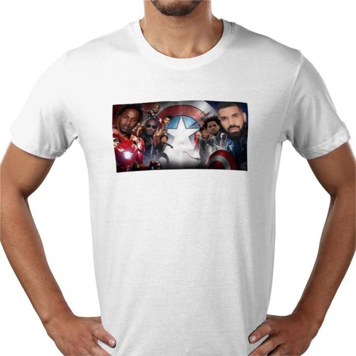 Kendrick Lamar They not like Drake rap beef T-Shirt Tee funny humour 100% cotton 3XL