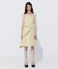 WNDERKAMMER Shirring Back Line Layered Dress_Olive