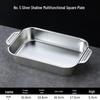 Naijiang 304 Stainless Steel Rectangular Roasting & Serving Tray