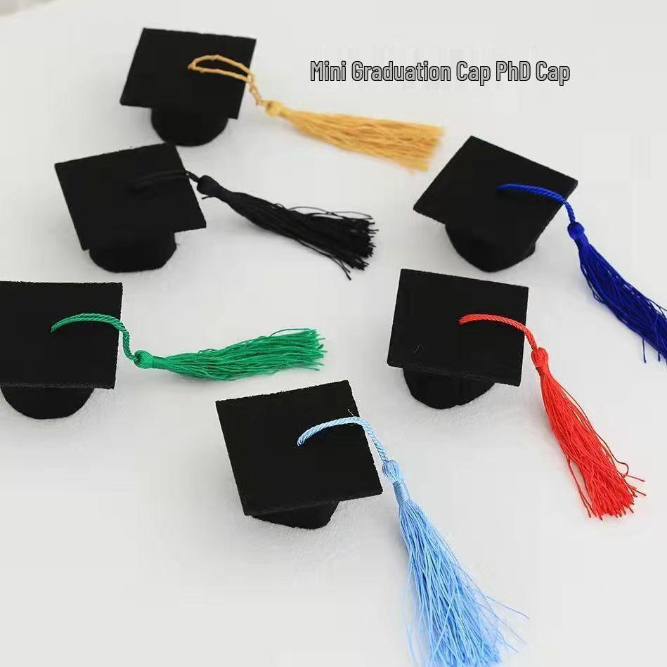 Cappello di Laurea per Piccoli Animali Domestici - Nero