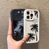 Coconut Trees Summer Soft Silicone Phone Case For Samsung Galaxy A14 A15 A13 S24 Ultra S23 S22 Plus A52 A54 A55 A35 A34 A33 A32 A25 A24 A23 Back Cover