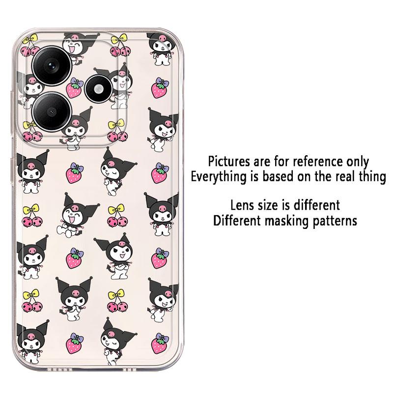 Sanrio Kuromi Hülle für Xiaomi Redmi Note 14 Pro Plus 12S Note 13 11S 11 10S A4 13C 12 9 10 14C Weiche Handyhülle