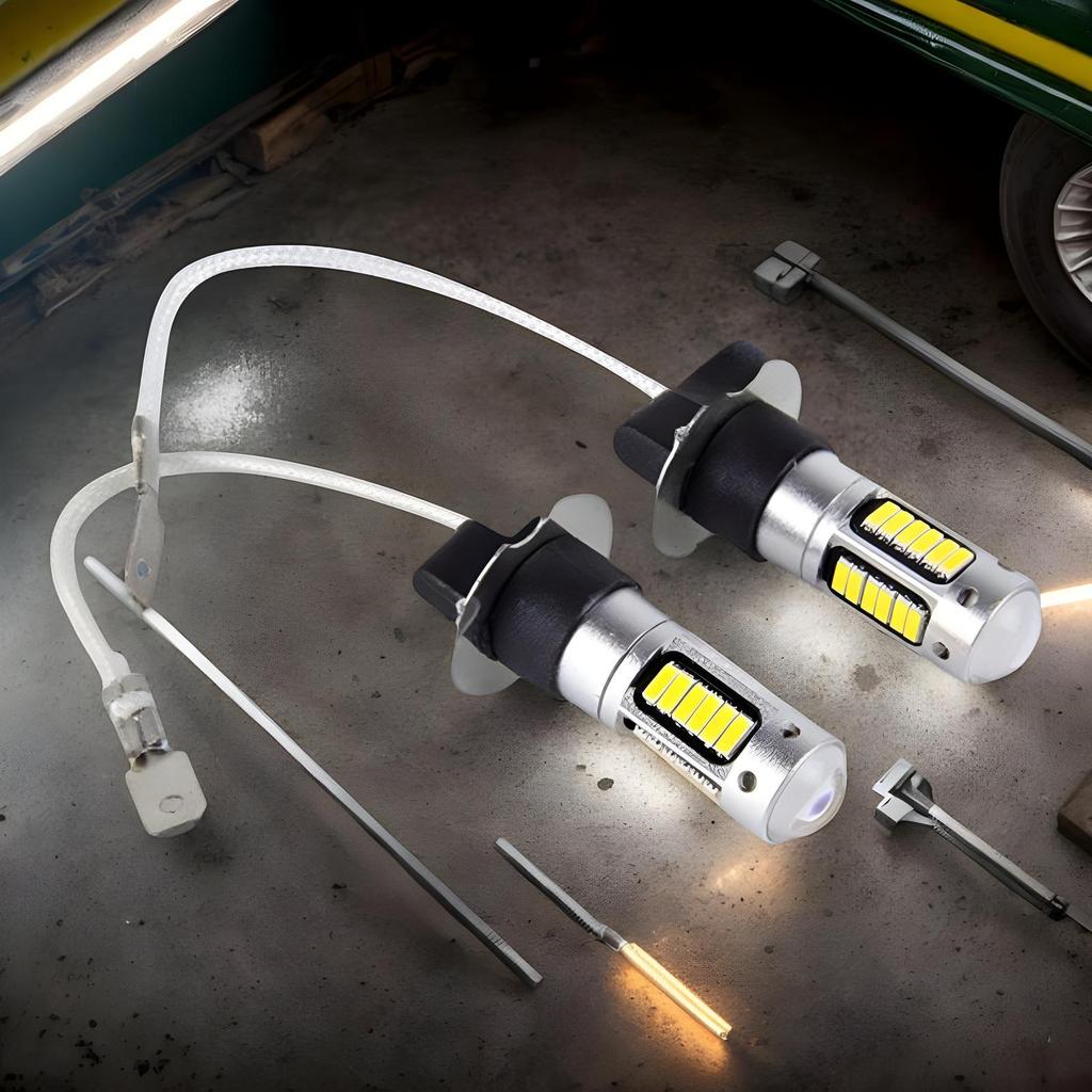 LED Fog Lights For Trucks 2 Pieces High Power Fog Lights 12V Super Bright High Power Energy-Efficient Headlight For Tractor