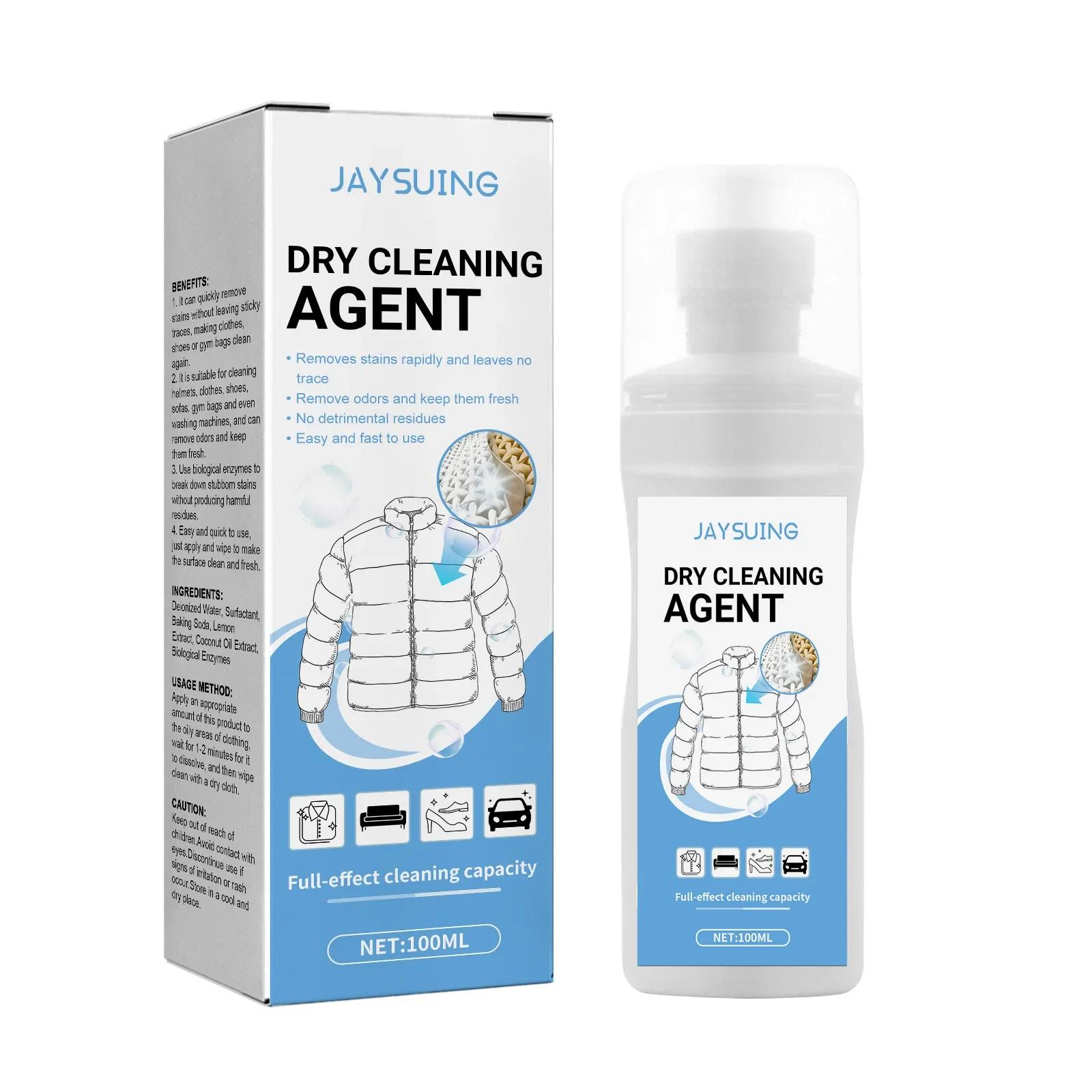 Down Jacket Dry Cleaning Spray Downwear Detergent Agent Dry Cleaner Oil Stain Remover Down Jacket Clothing Foam Cleaning Liquid 100ml Boxed
