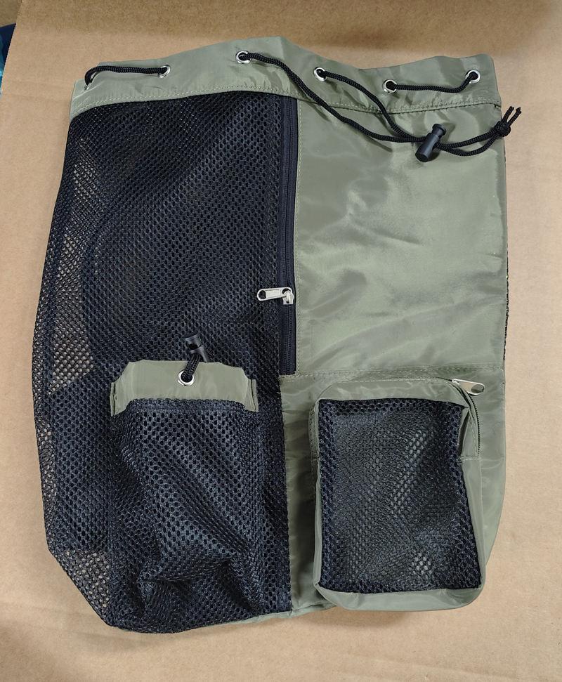 Mesh Drawstring Backpack with Wet Bag for Swimming, Beach, Gym & Workout Equipment