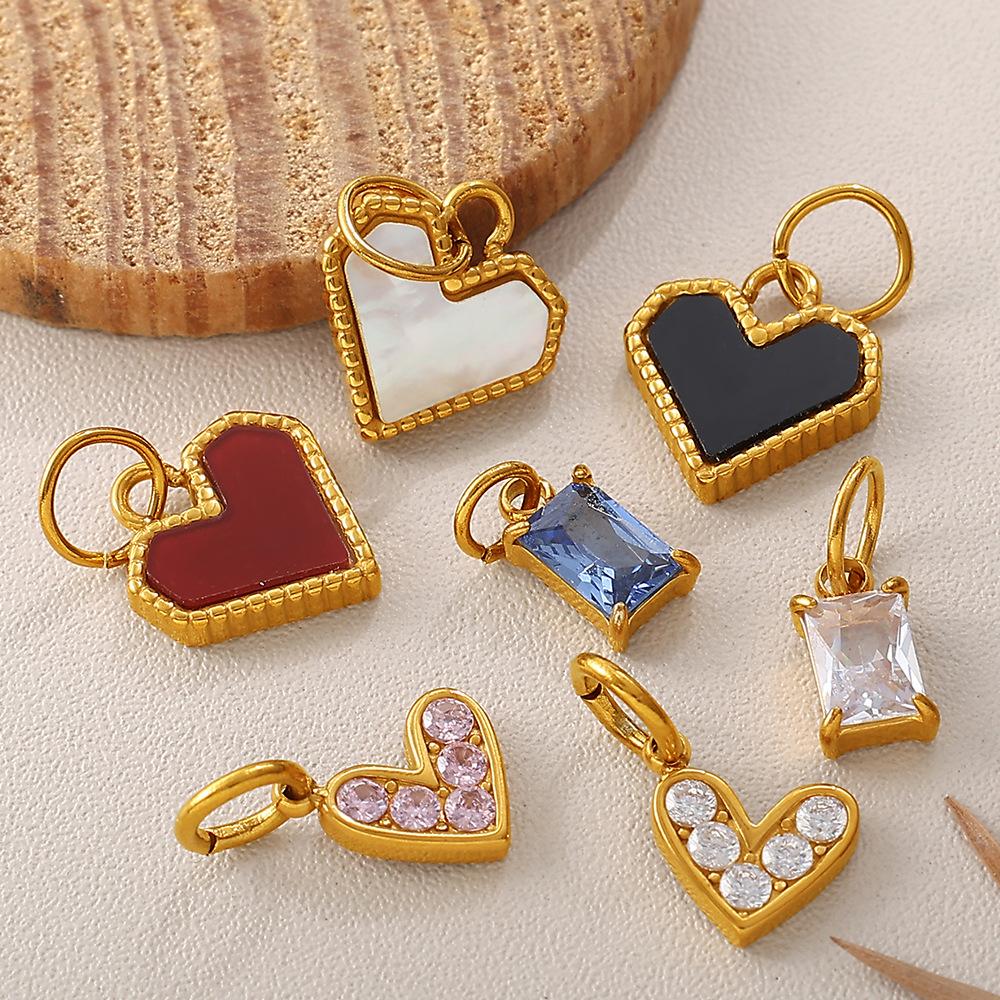 Beach Vacation Diy Oil Dripping Ceramic Fish Pendant Stainless Steel Gold Plated Cute Accessories