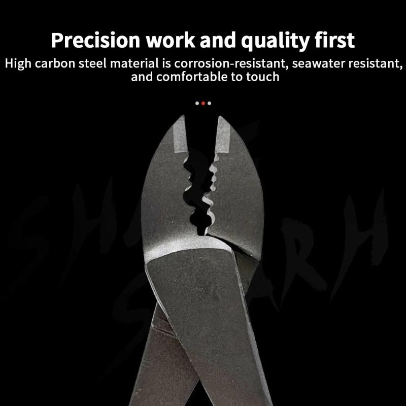 Fishing Crimping Pliers with Single/Double Copper Crimp Sleeves Fishing Line Pipe Crimp Connector Tackle Tools for Pesca Accessories