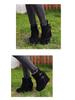 Sommer Damen Übergröße Schnallen Lederstiefel