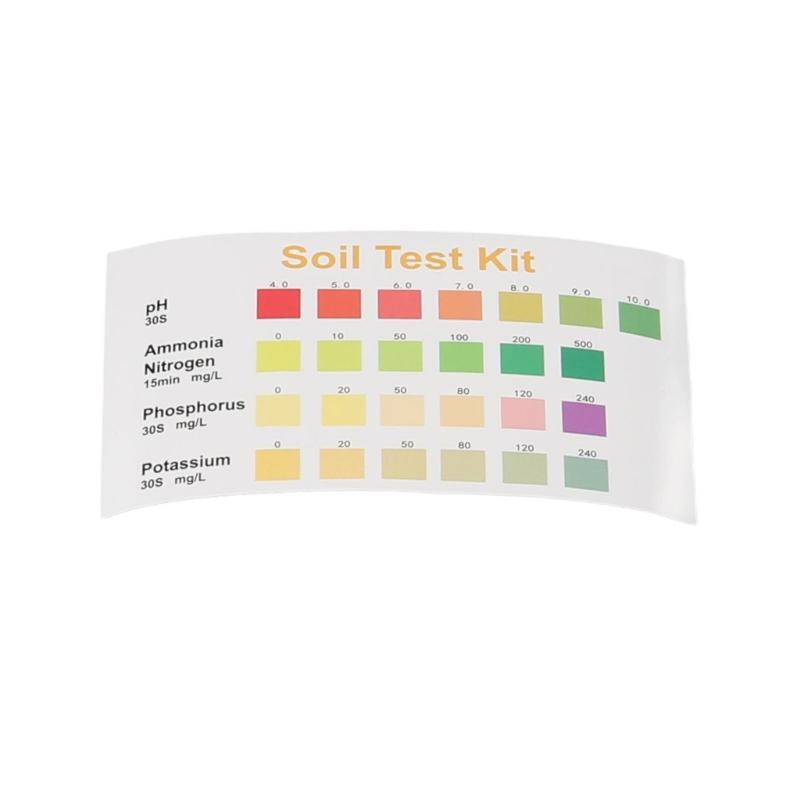 Soil Test Set Liquid Solution Nitrogen Phosphorus Potassium Measuring Soil Test Set for Agriculture Gardening