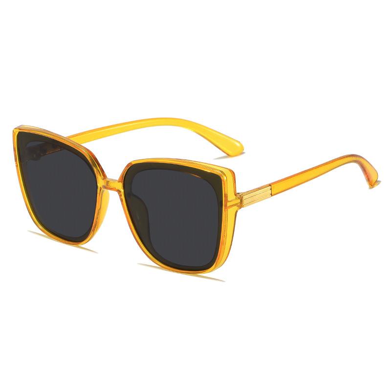 Box Sunglasses Big Face Trendy Sunglasses Women'S Retro Glasses Same Sunglasses