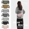 Bolsa Transversal Bolsa de Ombro para Esportes ao Ar Livre Cor Sólida Bolsa Pequena
