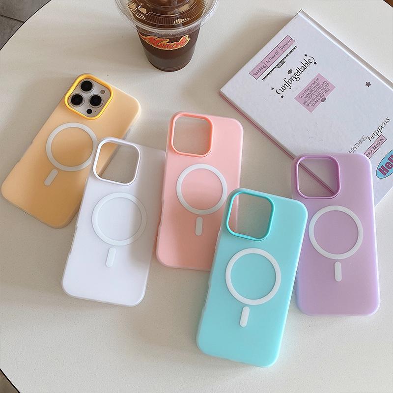 Magnetic Frosted Jelly Case for iPhone 17/16ProMax