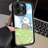 Phone Case for iPhone 17 Air 16E 15 16 Pro Max Cartoon Cute Peach Goma Cover 14 Plus 13 12 Mini Soft Shell Silicone Fundas