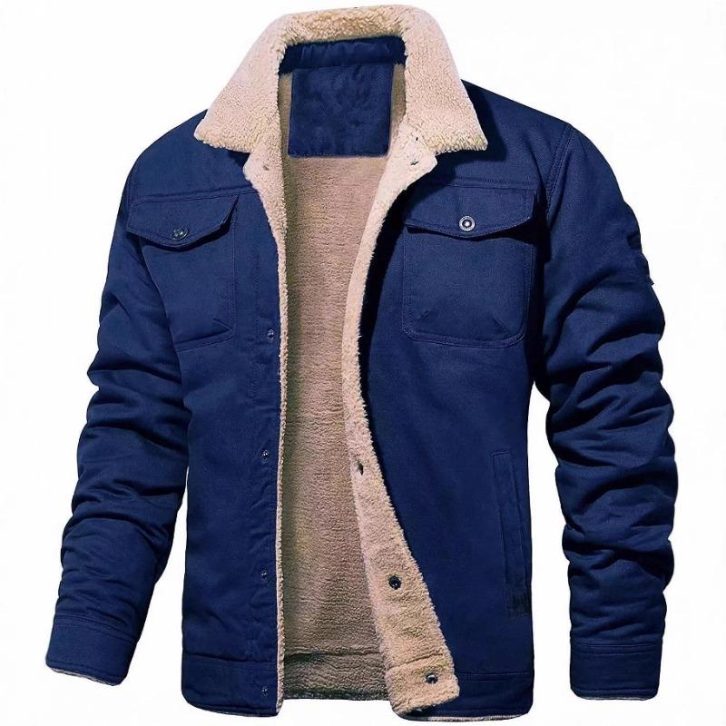 Men’s Fleece Lined Sherpa Cotton Work Jacket
