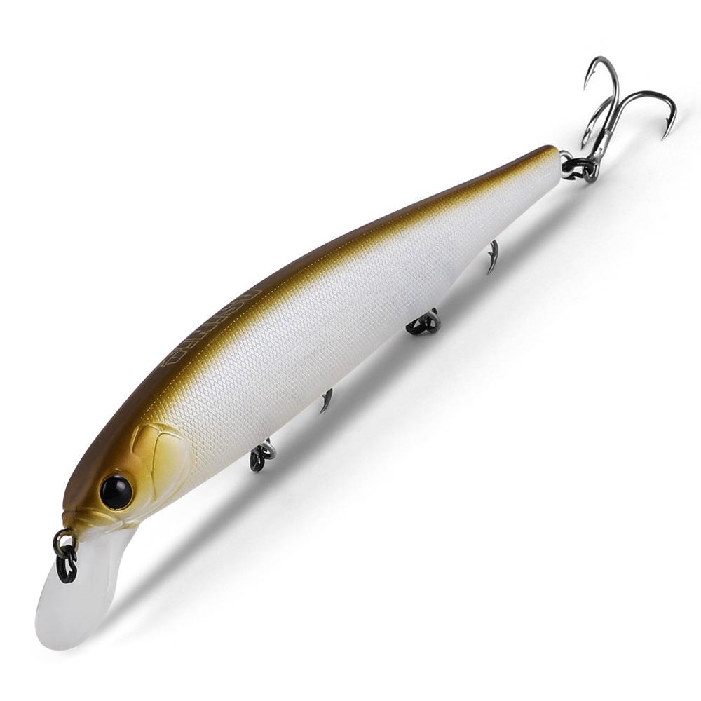 Green Ball 111mm, 15g Long-Cast Sinking Minnow: Rattling Hard Bait for Bass, Pike, Perch - Free Shipping