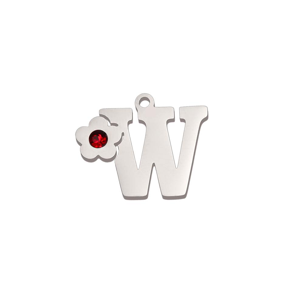 Xiaomi 5 Pcs/lot Cute Flower Alphabet Pendants Stainless Steel Jewelry 26 Capital Letter Charms for DIY Necklace Bracelet Earring 2026