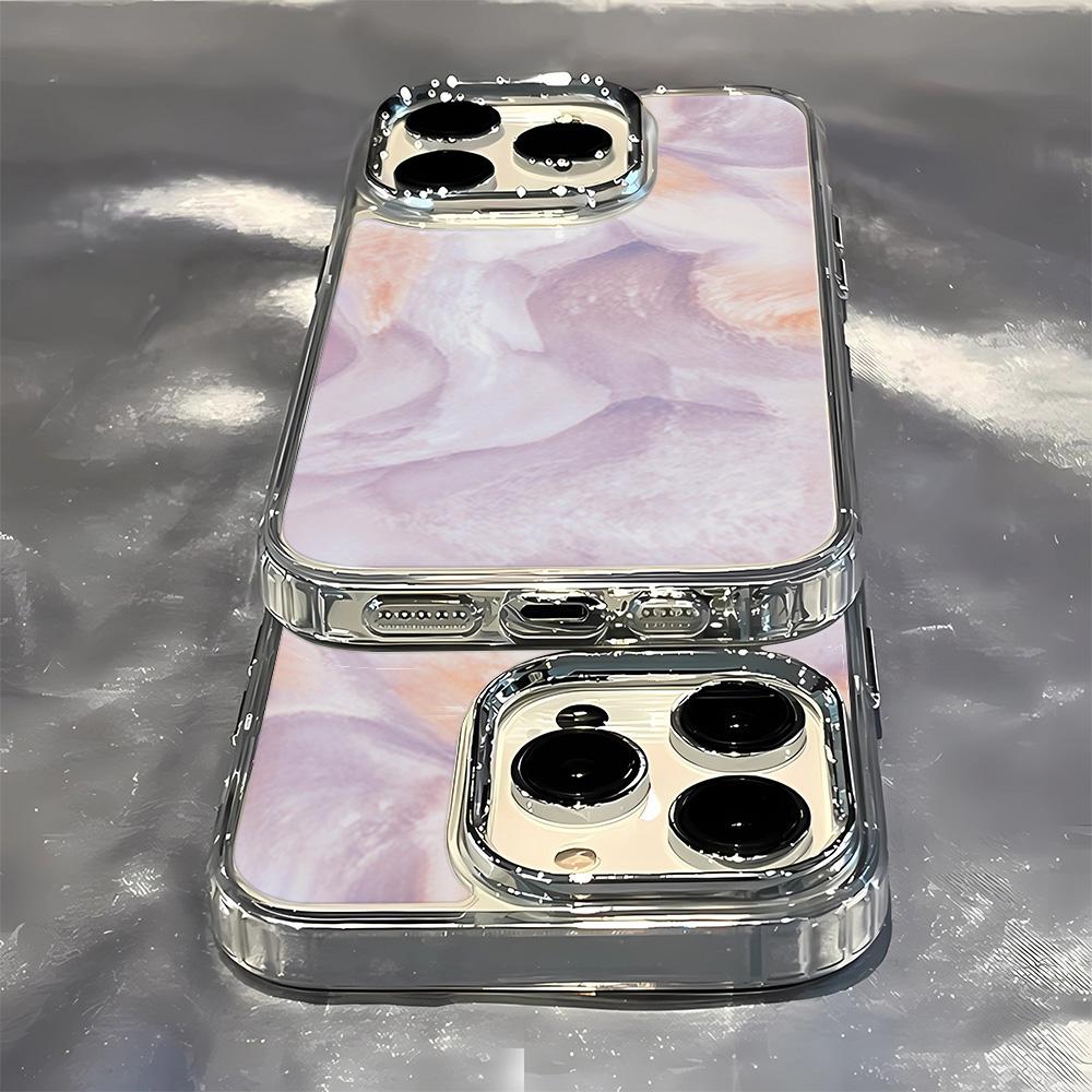 Purple Blending Clear Phone Case For IPhone 17 Air 16 15 14 13 12 11 Pro Max Back Cover For IPhone X XS XR 7 8 Plus Case Funda