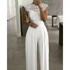 Summer Jumpsuits Sexy Elegant Sleeveless European and American Women's Lace Stitching Jumpsuit