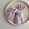 0-3Y Baby Baby Plush Gloves Thick Plush Full Finger Gloves New Warm Snow Gloves  Autumn Winter