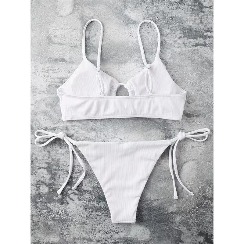Bikini Sexy Noi Costume de Baie Costume de Baie pentru Femei Culoare Solidă Femei Plajă Costume de Baie Costume de Baie Set Bikini Brazilian Bazin Înotător