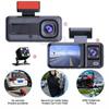 3 Channel Car DVR Three Way Dash Cam Inside Vehicle Camera DVRs Recorder FHD 1080P Video Mini Registrator Dashcam Camcorder