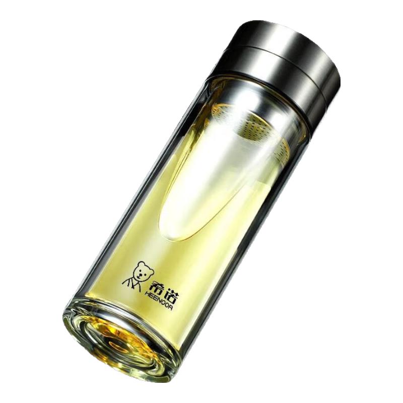 Saino 2024 Double-Layer Tea Infuser Glass Cup