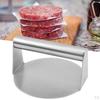 Burger Press Heavy Smash Meat Round Stainless Steel Kitchen Utensil Machine