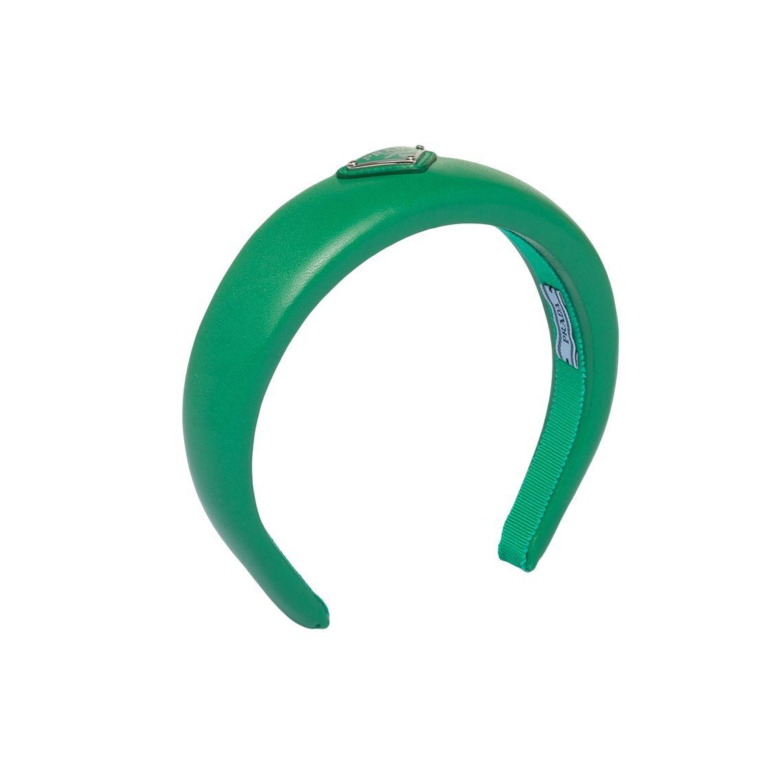 

Обруч Prada з трикутним логотипом Жіночі аксесуари Зелений 1IH019-2DYI-F0458 Green,F