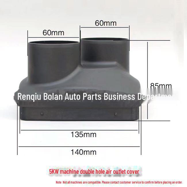 Black Plastic Air Outlet Cover for Parking Heater - Single, Double, and Four Hole Options