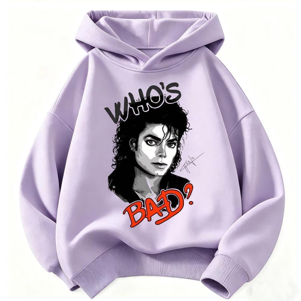 Child Michael Jackson-style Boy-girl Retro Hip-hop Hooded Sweatshirt for Men and Women, Long-sleeved Casual Streetwear