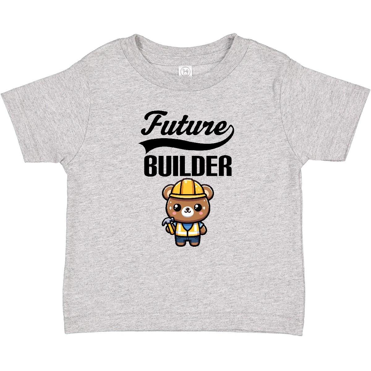 Inktastic Future Builder Construction Bear Baby T-Shirt Worker Childs Boy Infant 100