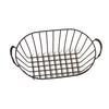 Drahtkörbe Eisen Handgriff Aufbewahrungsbehälter für Küchenschränke Vorratskammer Badezimmer Waschküche Kühlschrank Schwarz