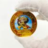 One Piece Anime Series Creative Commemorative Medal, Cartoon Anime Peripheral Figure, Painted Collectible Coin, Toy Coin, Gift