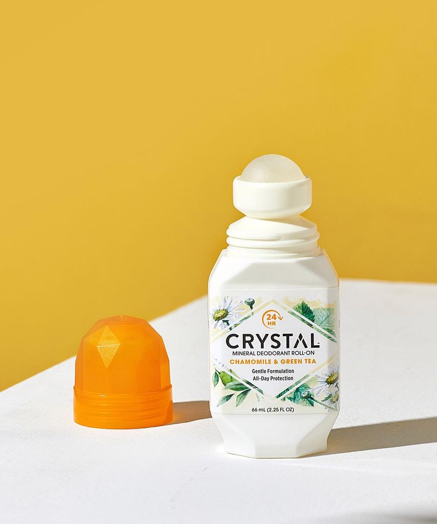 Crystal Deodorant Unscented Spray & Chamomile Roll-on 2-Piece Set